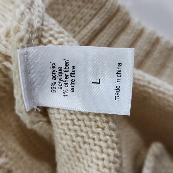 Maurices   Patchwork Cable Knit Cardigan/Size L - Picture 5 of 12